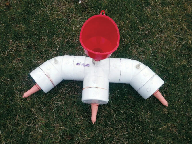 DIY Triple Calf Feeder